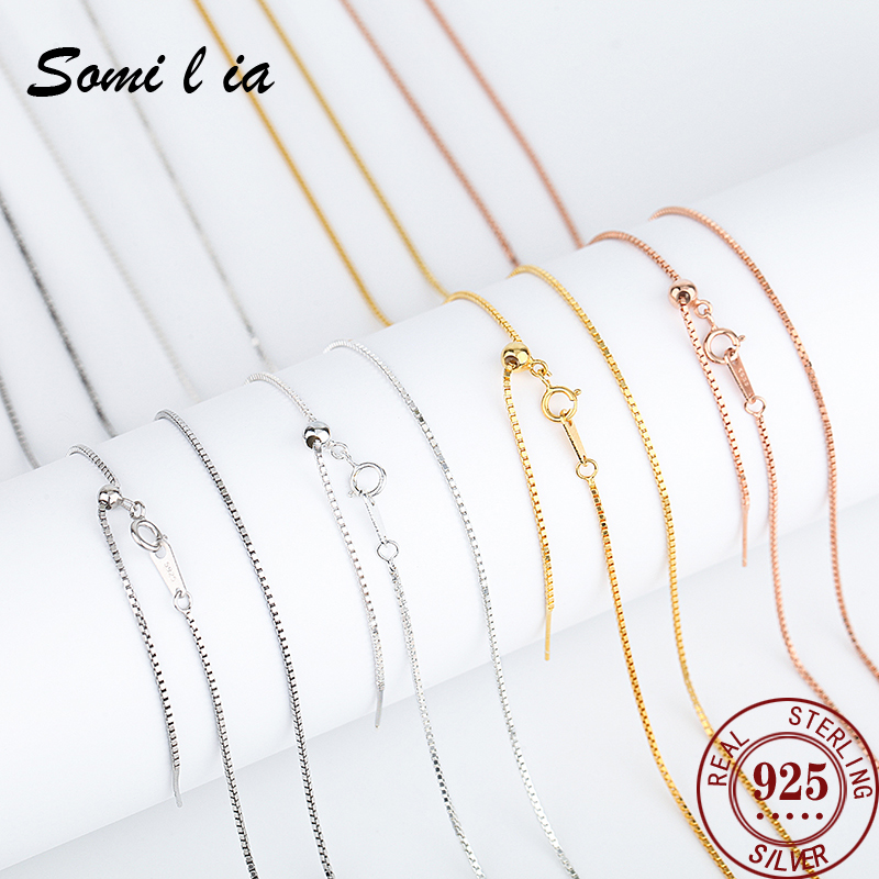 Bar Cart Gold - SOMILIA Silver 925 Necklace Box Chain