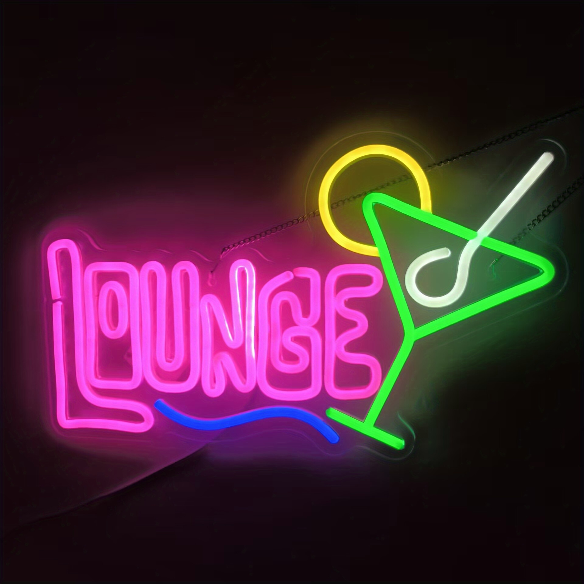 Lounge Neon Sign LED Wall Art  - Home Bar Lounge ulasan dan harga