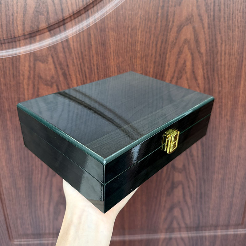 Glossy Dark Green Wooden Jewel - Bar Cart Gold ulasan dan harga