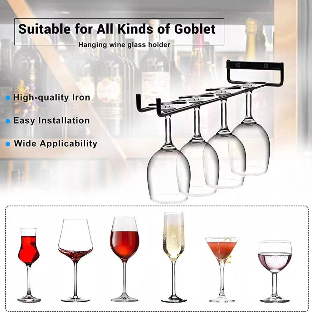 Wall Mounted Stemware Holder K - Home Bar Setup ulasan dan harga