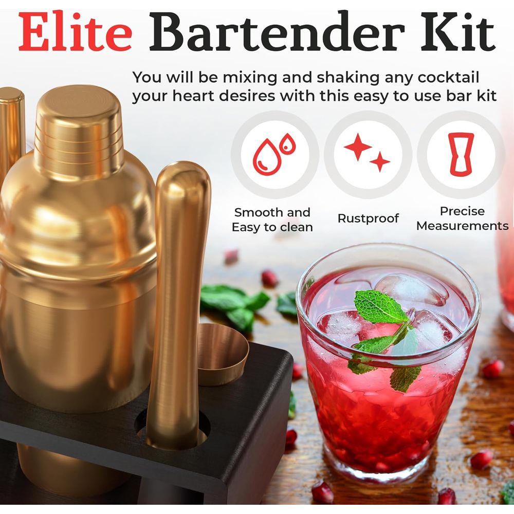 Cocktail Shaker Set: Bartender - Cocktail Recipe Book ulasan dan harga