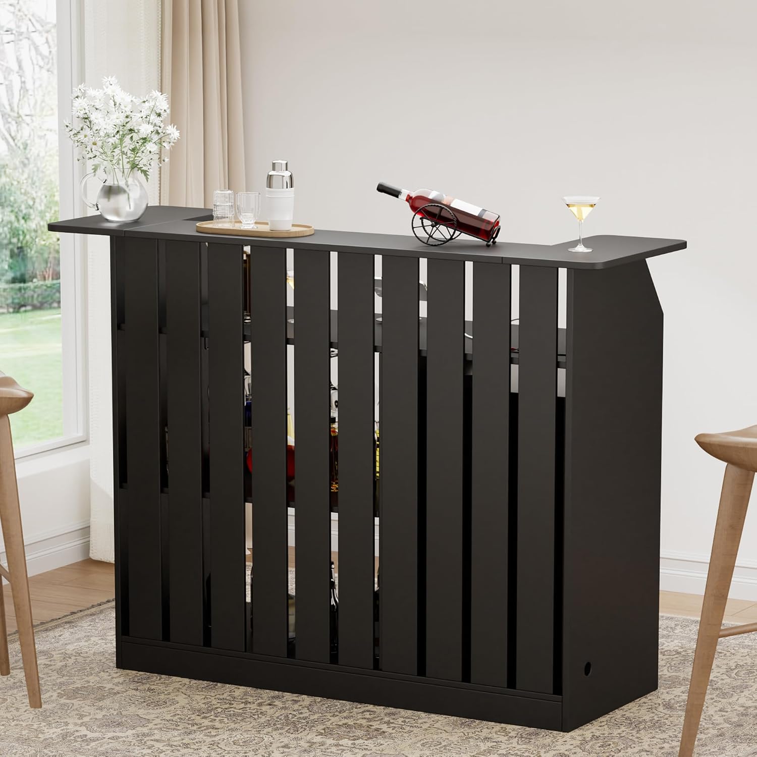 U-Shape Bar Table Fridge Space - Home Bar And Fridge ulasan dan harga