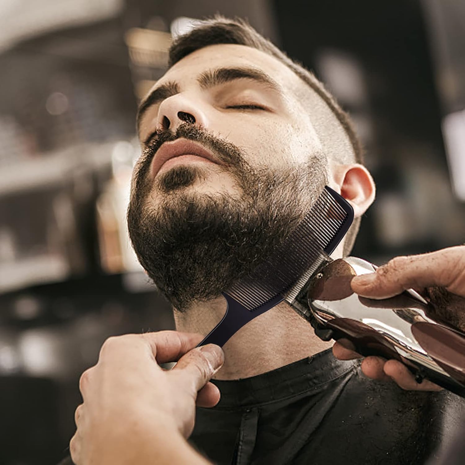 4PCS Professional Barber Hair  - Home Barber ulasan dan harga