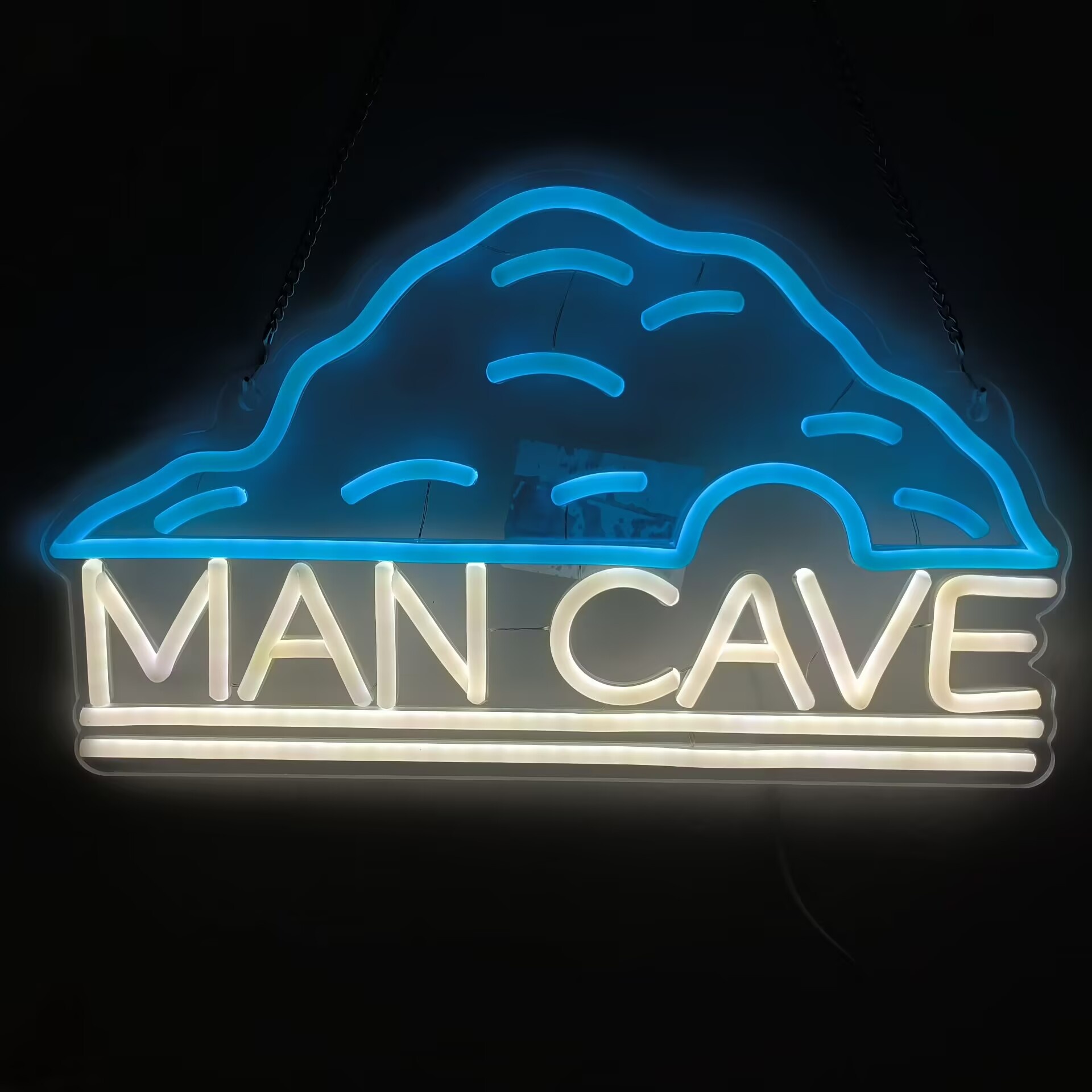 Man Cave Neon Sign LED Wall Ar - Home Bar Lounge ulasan dan harga