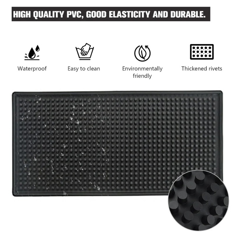 Bar Mat Rubber Dish Drying Mat - Home Bar Setup ulasan dan harga