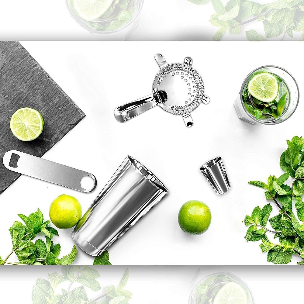 15-Piece Stainless Steel Cockt - Cocktail Recipe Book ulasan dan harga