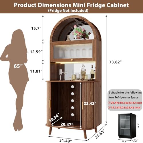 Wine Bar Cabinet with Fridge S - Home Bar And Fridge ulasan dan harga