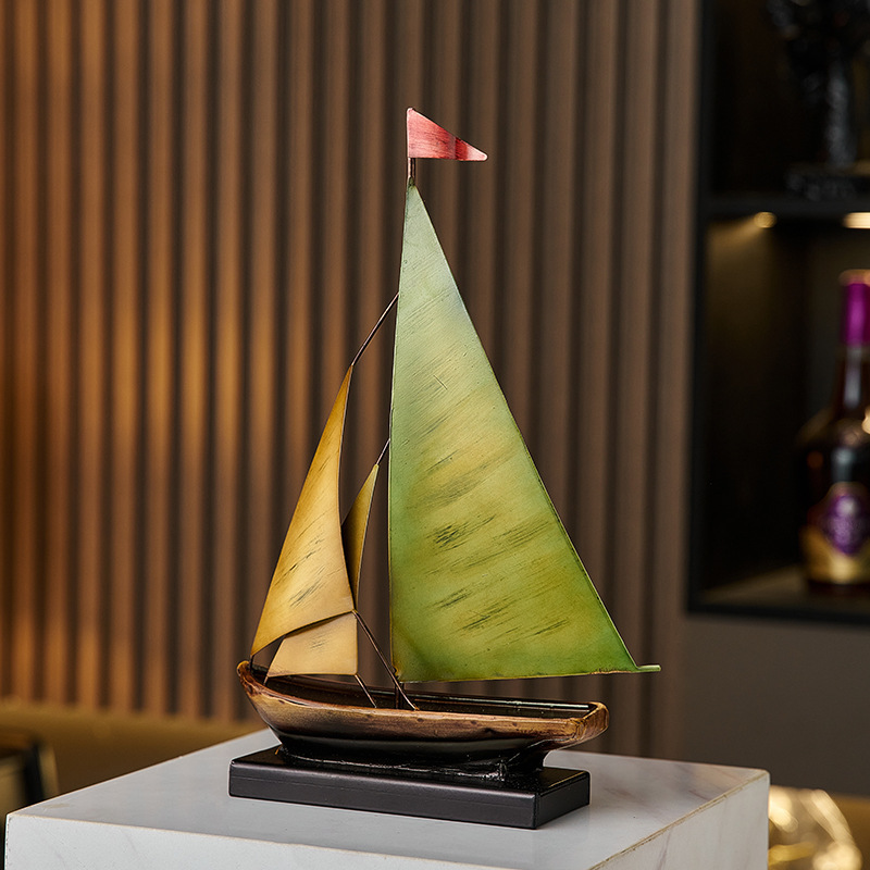 Creative Sailboat Model Orname - Home Bar Setup ulasan dan harga